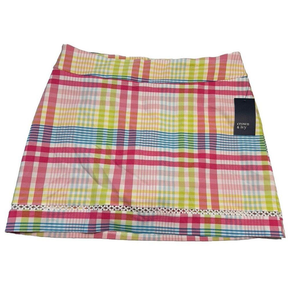 NWT Crown & Ivy Ladies sz 16 Tennis Golf Pickleball skort stretch pull on $60